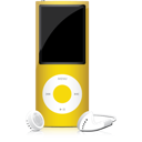 iPod Yellow Icon 128x128 png